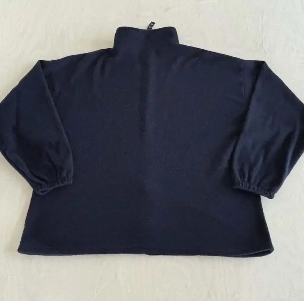 Vintage USA Olympic Rings Navy Blue Full Zip Fleece Jacket XXL Made In USA